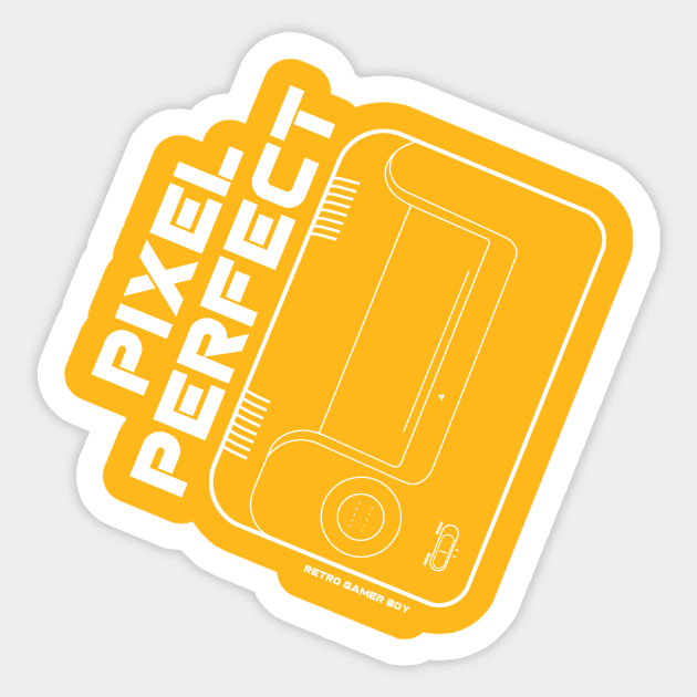 Master Pixel Perfect Sticker by RetroGamerBoy